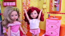 baby dolls play  dollhouse bathroom toys!