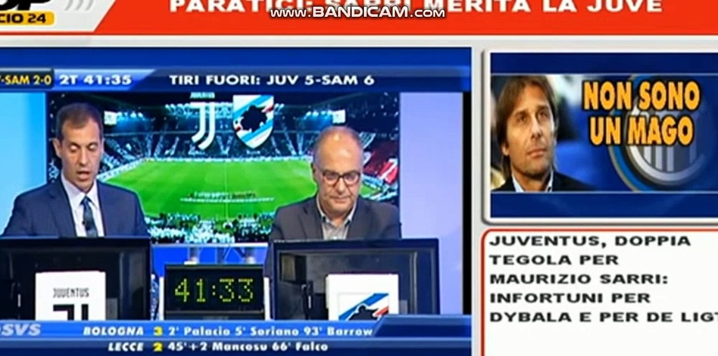 Qsvs il momento dell'errore di Ronaldo durante Juventus-Sampdroia 2-0