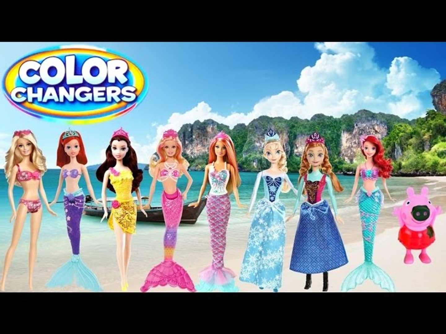 Barbie green color change mermaid online doll