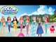 Barbie Color Changing Dolls Disney The Little Mermaid Sisters Ariel Anna Elsa Bubble Bath Pool Party