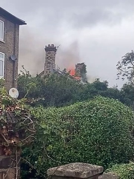 Fire crews at the scene of the fire on London R...