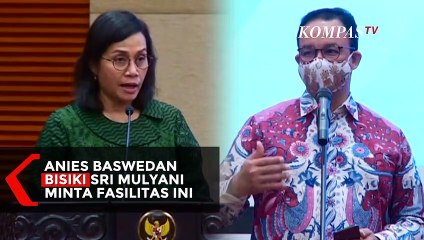 Anies Baswedan Bisiki Sri Mulyani Minta Fasilitas Ini