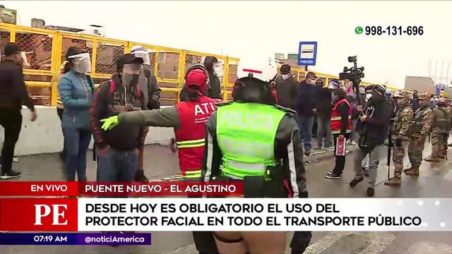 Se registró gran aglomeración de personas para abordar buses en Acho | Primera Edición