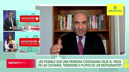 ¿Un infectado puede dejar el virus en los cubiertos? | Sanamente con el Doctor Elmer Huerta (HOY)