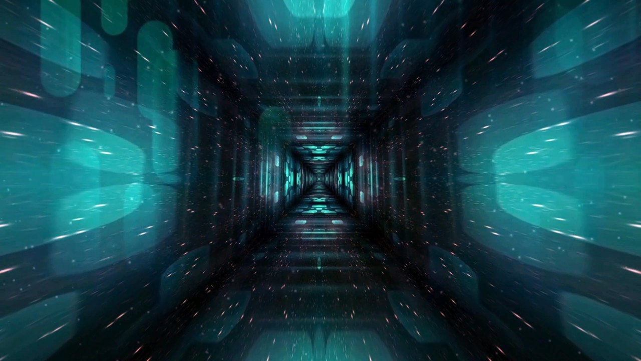 Free Background, Kaleidoscope, Geometry, Space, Futuristic, Fractal, Lights, Abstract Animation HD