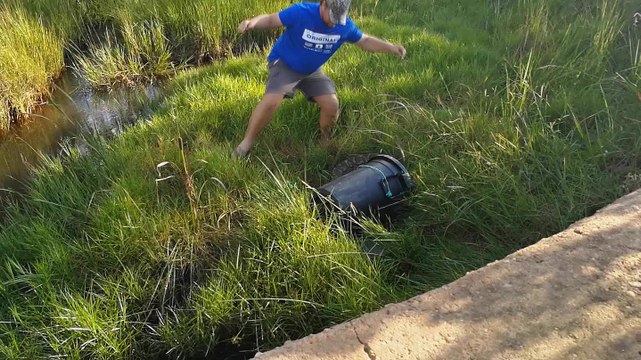 Man Catches Enormous Python Barehanded