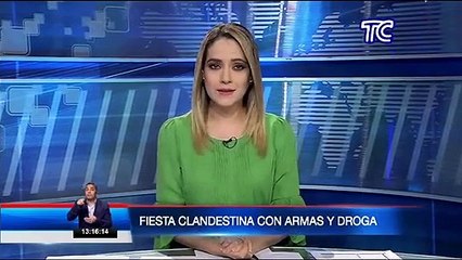 Fiesta clandestina con armas y droga en Isla Trinitaria