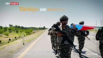 Azerbaycan ile ortak tatbikata katılacak Türk askeri törenle karşılandı