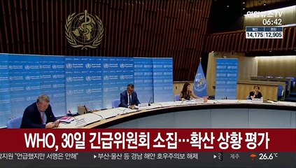 WHO, 30일 긴급위원회 소집…확산 상황 평가