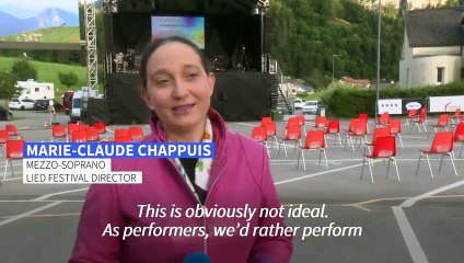 Swiss Alps alive with sound of music at drive-in festival