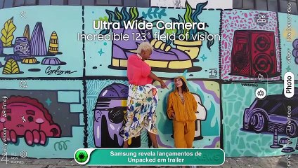 Samsung revela lançamentos de Unpacked em trailer