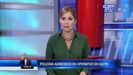 Un grupo de moradores de un barrio de Quito agredieron a agentes de la Policía Nacional en Quito