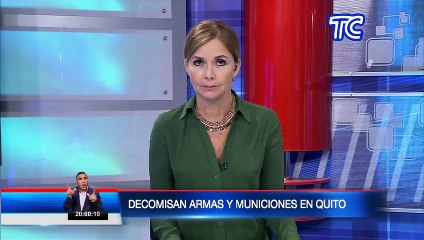Encontraron armas de fuego de alto calibre y municiones en Tumbaco, Quito. El dueño del armamento recibió medidas alternativas.
