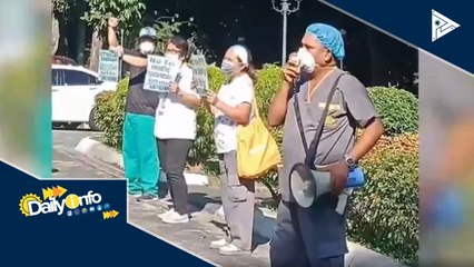 Health workers sa iba’t ibang ospital, nagsagawa ng kilos-protesta