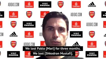 Arteta confirms long injury lay-off for Mustafi