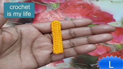 How To Crochet Amigurami Small Letter l -Tutorial-Embroidery Work-Hand Work-Crafts