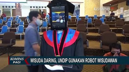 Keren! Wisuda Daring, Undip Gunakan Robot Wisudawan