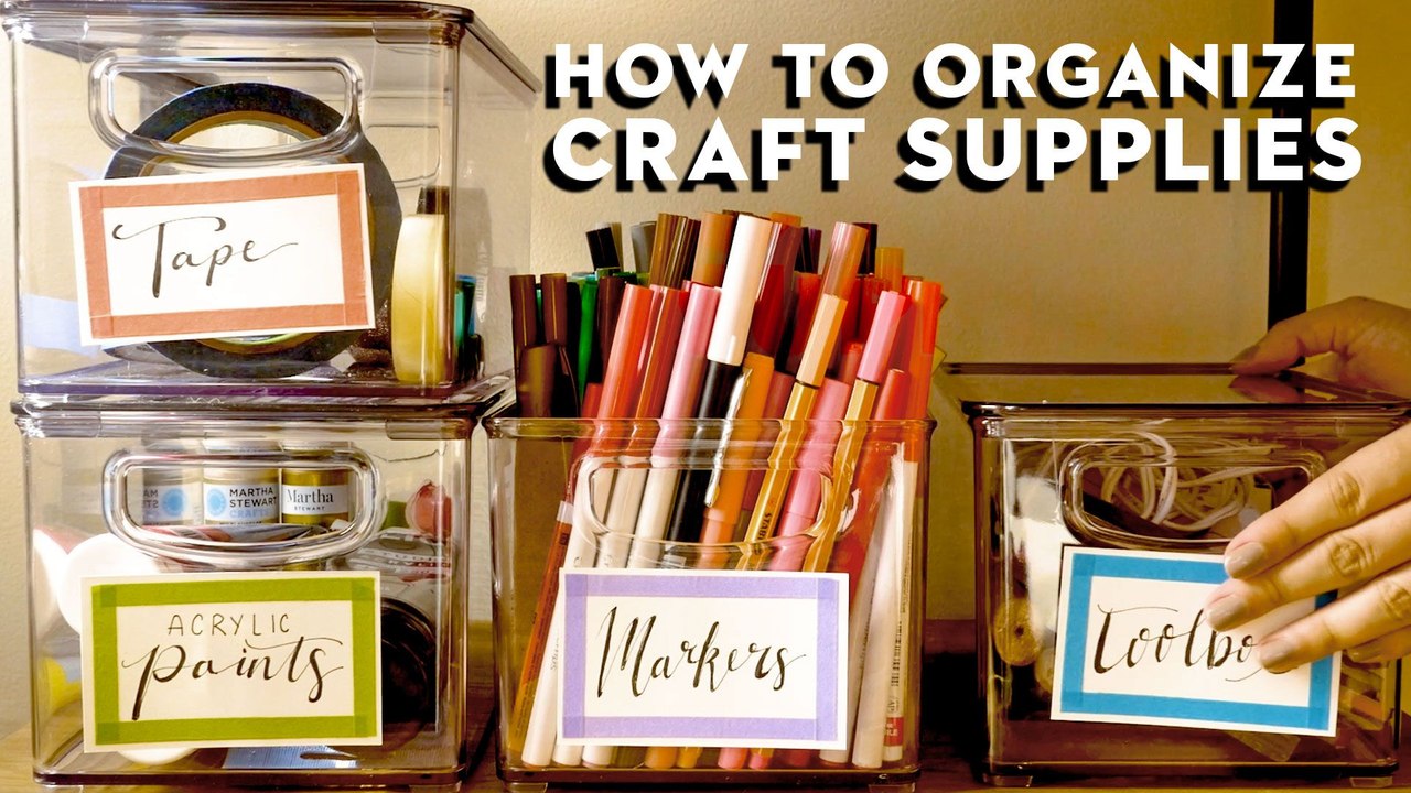 We Make A Perfectly Organized Crafting Corner | Organize With Me
