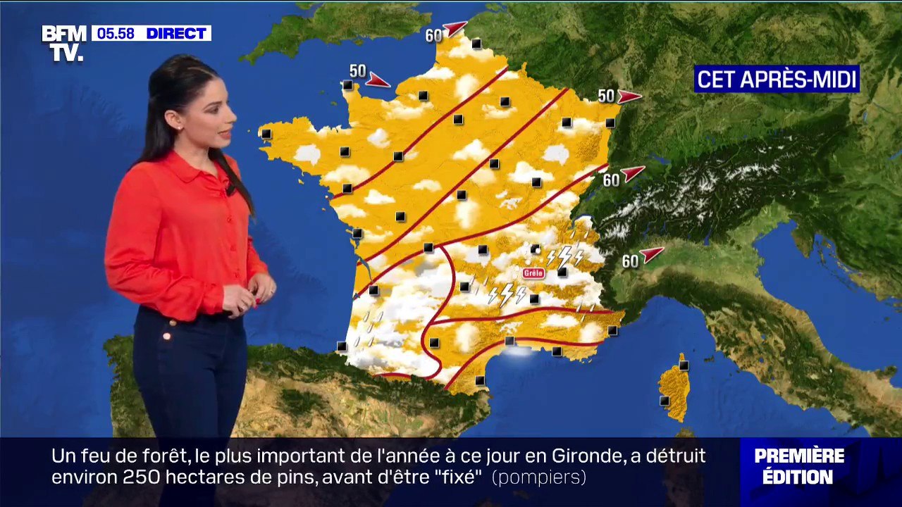 Du soleil sur la moitié nord et quelques orages...
