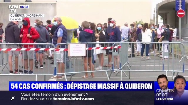 Covid-19: dépistage massif à Quiberon dans le Morbihan après que 54 cas ont été détectés