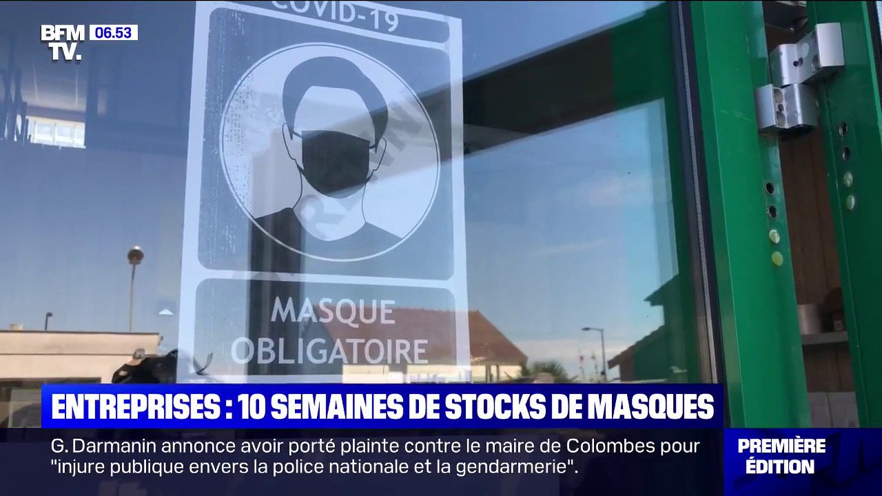 Les entreprises s'apprêtent à faire 10 semaines de stocks de masques