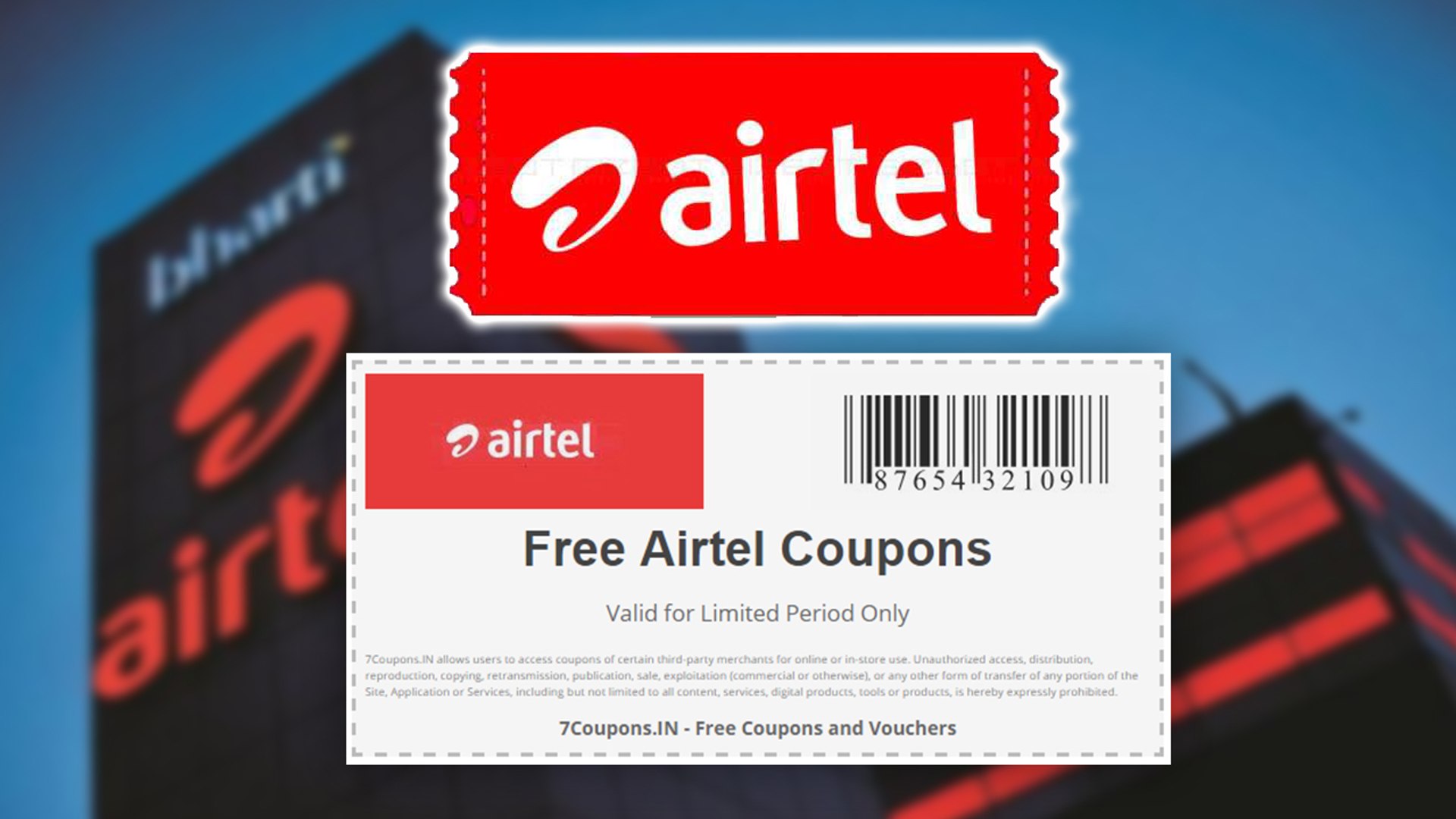Airtel Launches Free Coupons For Prepaid Customers; Offering Data Up To 6GB  - video Dailymotion
