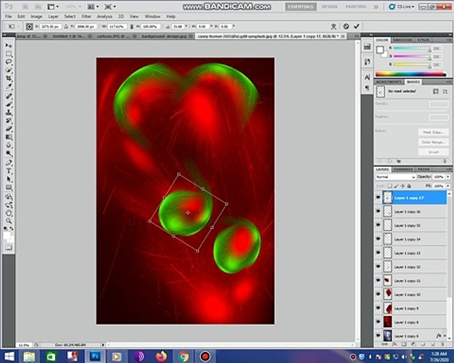 How to make modern cool abstract background on adobe Photoshop