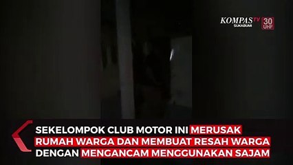 Viral Club Motor Bawa Senjata Tajam di Sukabumi