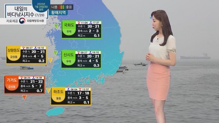 [내일의 바다낚시지수] 7월 29일 대부분 해상에 천둥번개.. 사고 대비해 2인 이상 출조 / YTN