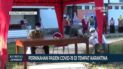 Pasien Covid-19 Menikah di Tempat Karantina