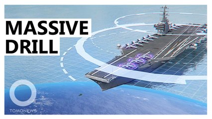 U.S. Holds Giant Trilateral Naval Drills in the Pacific