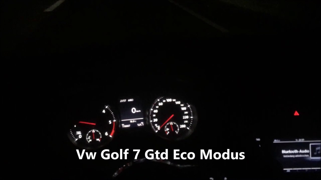 Vw Golf 7 Gtd 184 ps 0-100 acceleration Eco Modus 3 Vw Golf Gtd 184 ps 0-200 accelation im Eco Modus
