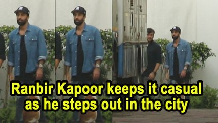 Ranbir Kapoor keeps it casual as he steps out in the city
