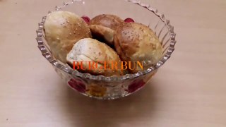 ঘৱে তৈৱী বেকাৱিৱ স্টাইলে  এগলেস বাৰ্গাৱ বান -- Homemade  Burger Bun -- Bakery style Burger Bun --