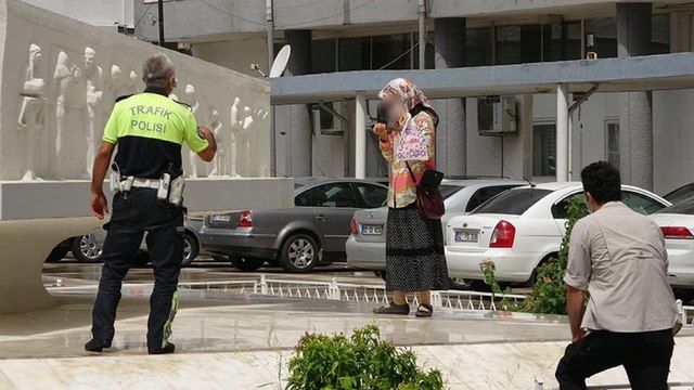 Ölüm tehdidi alan kadın Valilik bahçesinde intihar etmek istedi
