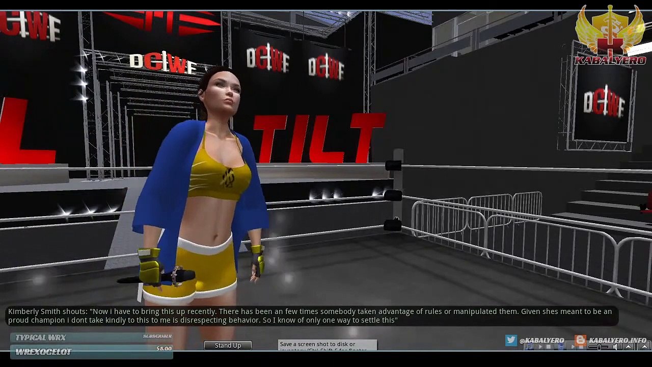 KIMBERLY SMITH vs LYRIA  DCWF FULL TILT (7/19/2020) Second Life Wrestling