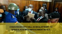 Chaos at City Hall as MCAs attempt to serve Elachi with impeachment notice
