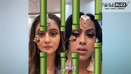 Fun Competition between Naagin 4 actresses Nia Sharma and Rashami Desai