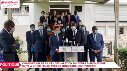 Composition de la CEI: Déclaration du corps diplomatique suite à un échange avec le gouvernement ivoirien