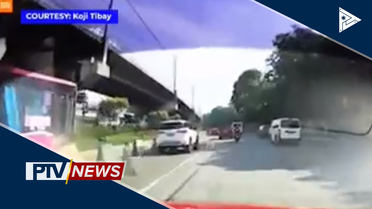 Isa pang bus, bumangga sa concrete barrier sa EDSA