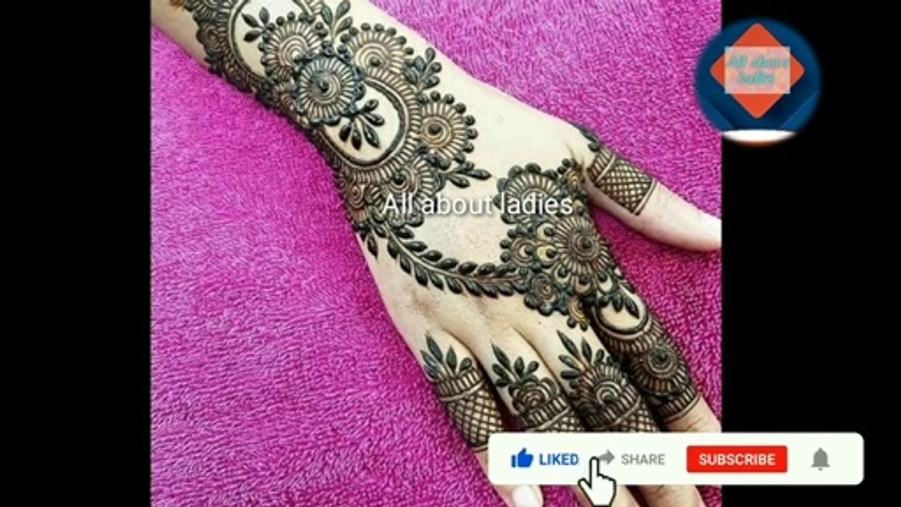 Simple mehndi design//upto 65 mehndi design // stylish mehndi design// mehndi design for girls//mehndi design for eid
