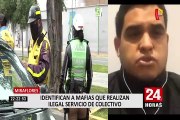 Miraflores: Identifican a mafias que realizan ilegal servicio de colectivo