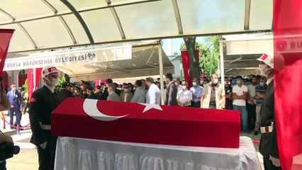 Mersin'de devrilen otobüste şehit olan er Samet Çaldır son yolculuğuna uğurlandı - BURSA