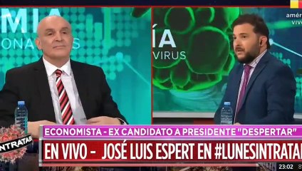 "¡Sos una máquina de decir estupideces, imbécil!": feroz cruce entre Espert y Brancatelli
