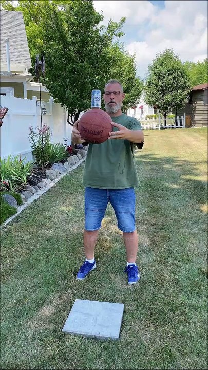 Guy Absolutely Aces Basketball Beverage Stunt