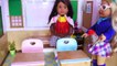 Dolls Pretend Play with School Science Experiment Toys!