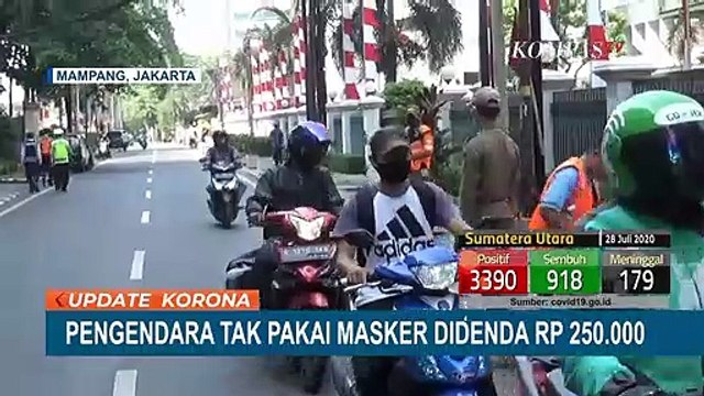 Tak Pakai Masker, Pengendara Ini Kena Denda 250 Ribu!