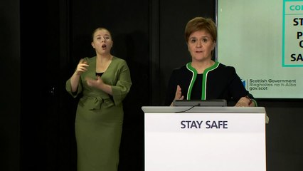 Sturgeon advises travellers to be "very cautious"