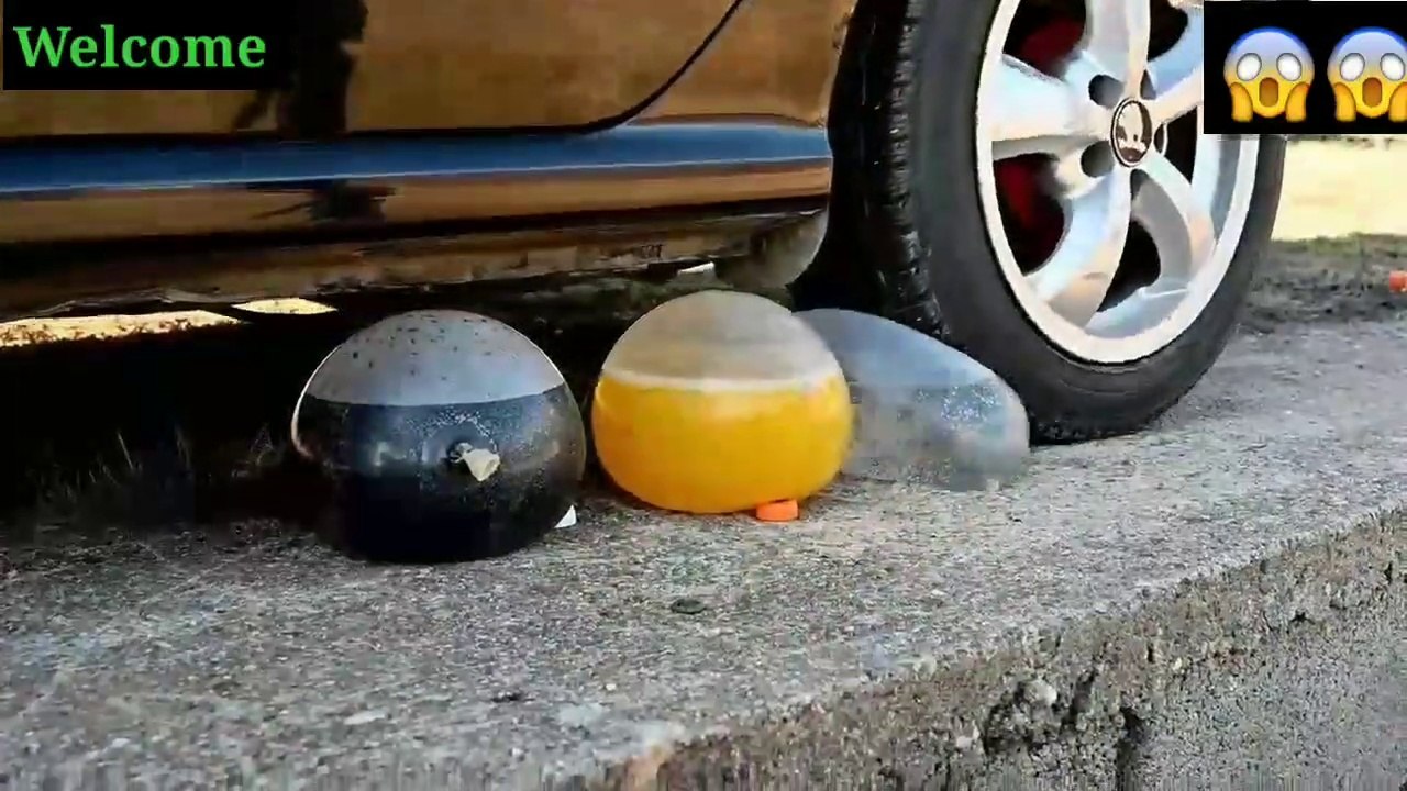EXPERIMENT Car vs 1000 Marbles Crushing Crunchy & Soft Things by Car