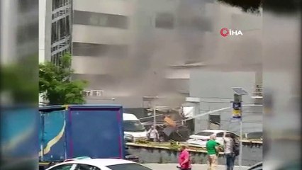 Şişli'de bir iş merkezinde patlama meydana geldi